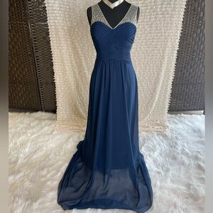 Bari Jay Navy Blue Formal Dress